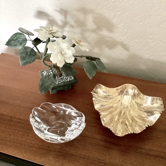 Orrefors Clear Crystal Oval Candlestick Tealight Holder Sweden Sticker Signed - Picture 4 of 14